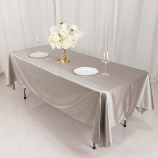 Enhance Your Table's Elegance with Shimmering Silver Scuba Tablecloth Enhance Your Table's Elegance with Shimmering Silver Scuba Tablecloth