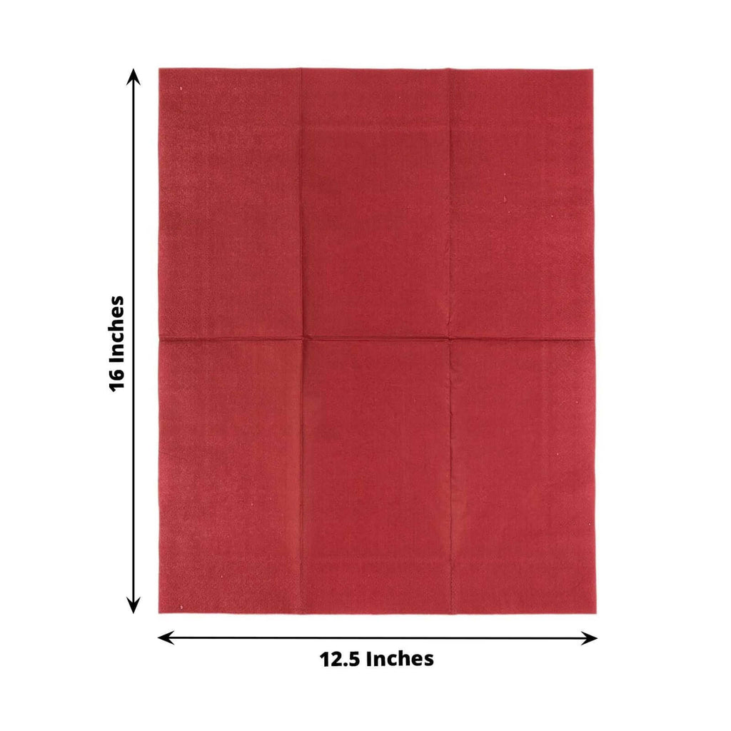 Soft 2-Ply Paper Napkins Burgundy | TableclothsFactory, image size:1024x1024