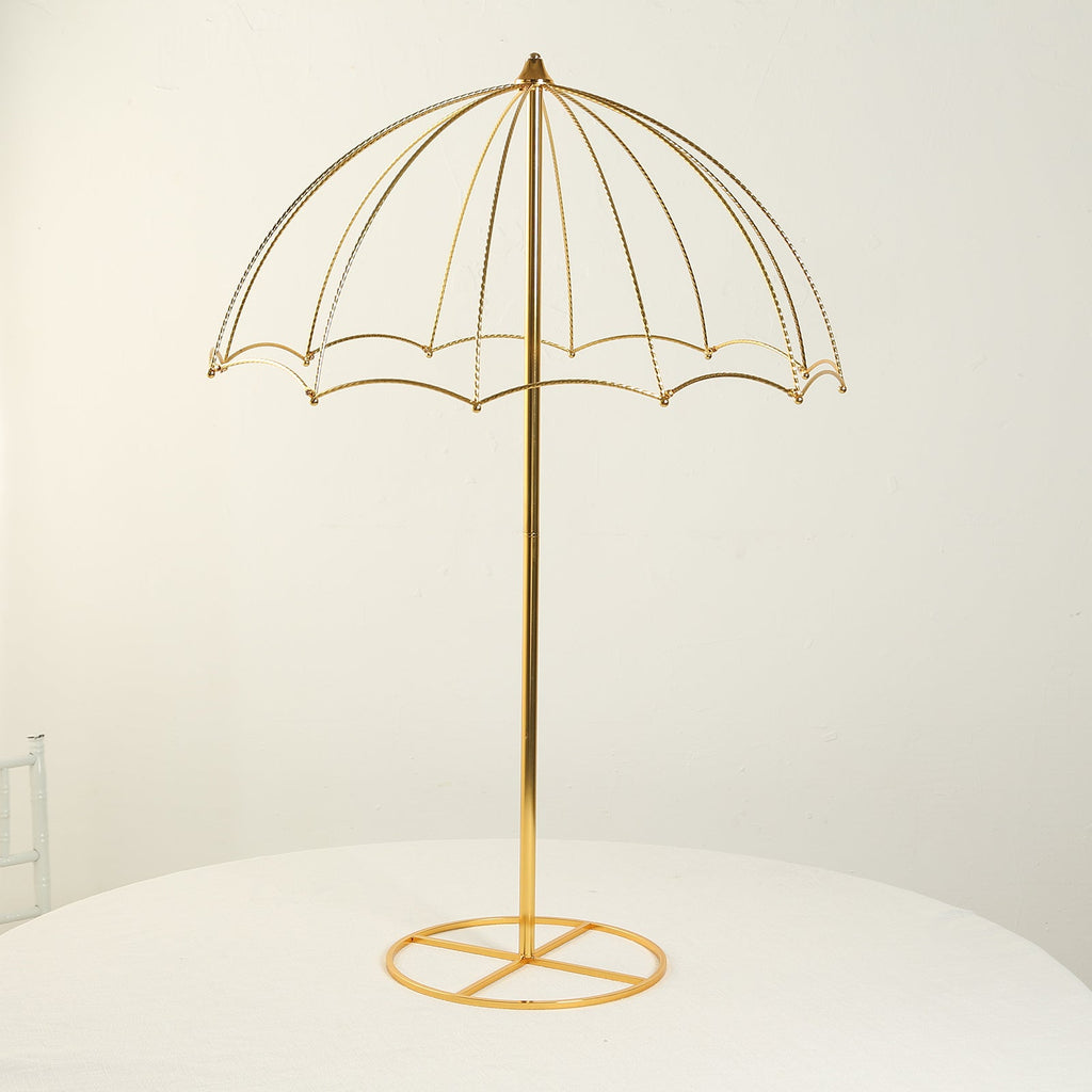 Wedding Centerpiece Umbrella Design Metal Gold Wedding Centerpiece Umbrella Design Metal Gold