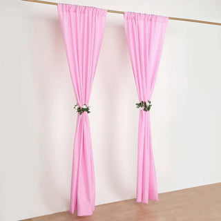 Add Elegance to Your Event with Pink Polyester Photography Backdrop Curtains Add Elegance to Your Event with Pink Polyester Photography Backdrop Curtains