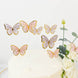 64 Pcs 3D Butterfly Cupcake Toppers with Gold Trim – Elegant Cake Decorations in Pink & Purple