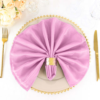 Elegant Pink Seamless Cloth Dinner Napkins for a Stylish Tablescape