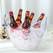 Plastic Ice and Drinks Bucket Clear Large Capacity Modern Boat Shaped Party Beverage Cooler Storage