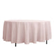 108" Blush Polyester Round Tablecloth