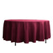 108" Burgundy Polyester Round Tablecloth