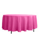 108" Fuchsia Polyester Round Tablecloth