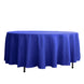 108" Royal Blue Polyester Round Tablecloth