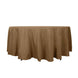 108" Taupe Polyester Round Tablecloth