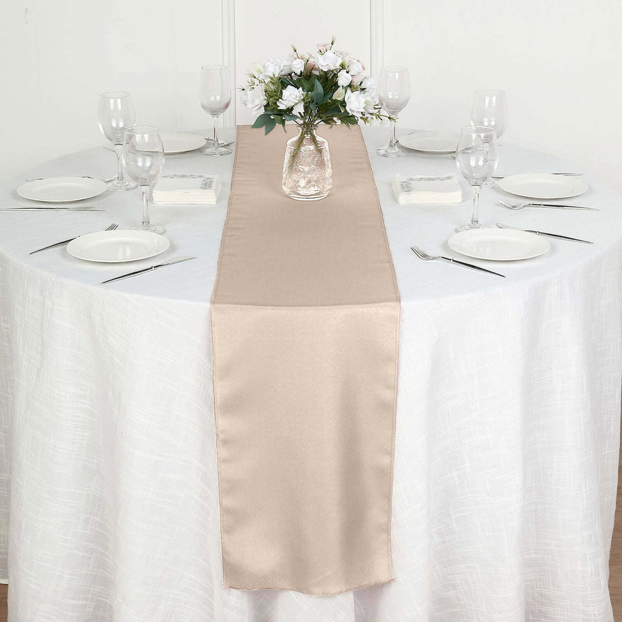 12x108inch Nude Polyester Table Runner