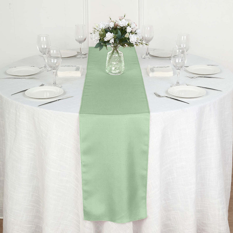 12inch x 108inch Sage Green Polyester Table Runner