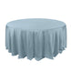132Inch Dusty Blue Seamless Polyester Round Tablecloth