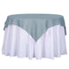 54"x54" Dusty Blue Square Polyester Table Overlay