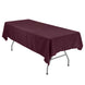 54"x96" Burgundy Polyester Linen Rectangle Tablecloth