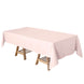 60"x102" Blush Polyester Rectangular Tablecloth