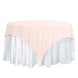 70"x70" Blush Square Polyester Table Overlay