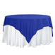 70"x70" Royal Blue Square Polyester Table Overlay