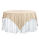 70"x70" Nude Polyester Square Table Overlay