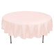 90" Blush Polyester Round Tablecloth