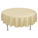 90" Champagne Polyester Round Tablecloth