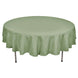 90" Dusty Sage Green Polyester Round Tablecloth
