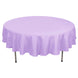 90" Lavender Lilac Polyester Round Tablecloth