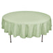 90" Sage Green Polyester Round Tablecloth
