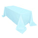90"x132 inches Blue Polyester Rectangular Tablecloth