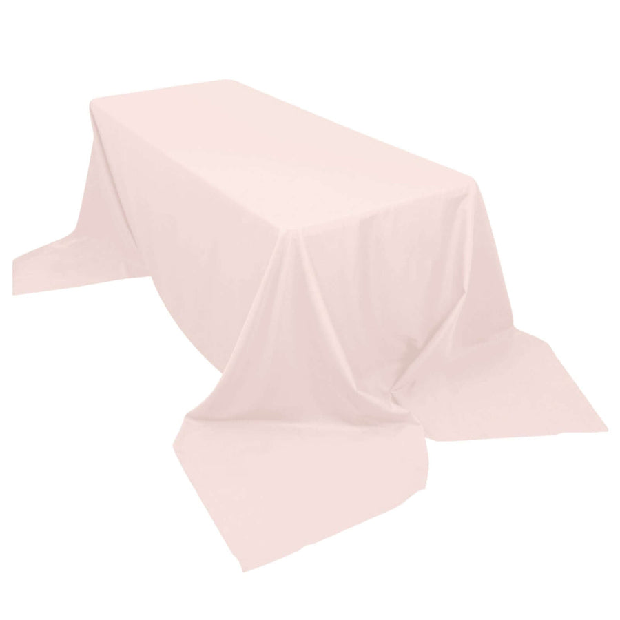 90x156" Rose Gold|Blush Polyester Rectangular Tablecloth