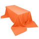 90 Inch x 156 Inch | Orange Polyester Rectangular Tablecloth | TableclothsFactory
