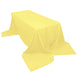 90"x156" Yellow Polyester Rectangular Tablecloth