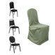 Dusty Sage Green Polyester Banquet Chair Cover, Reusable Stain Resistant Slip On Chair Cover