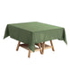 Olive Green Polyester Square Tablecloth 54"x54"