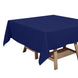 Navy Blue Polyester Square Tablecloth 70"x70"