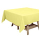 Yellow Polyester Square Tablecloth 70"x70"