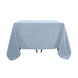 Dusty Blue Polyester Square Tablecloth 90x90 Inch