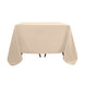 Nude Polyester Square Tablecloth 90x90 Inch