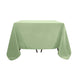 Sage Green Polyester Square Tablecloth 90x90 Inch