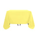 Yellow Polyester Square Tablecloth 90"x90"