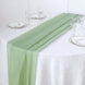 6FT | Green Premium Chiffon Table Runner