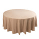 108" Nude Premium Polyester Round Tablecloth - 220GSM