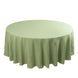 108" Sage Green Premium Polyester Round Tablecloth - 220GSM
