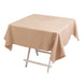54"x54" Nude Premium Polyester Square Tablecloth - 220GSM