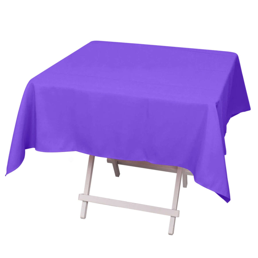 54"x54" Purple Premium Polyester Square Tablecloth - 220GSM