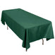 60"x102" Hunter Emerald Green Premium Polyester Rectangular Tablecloth - 220GSM
