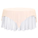 70"x70" Blush Premium Polyester Square Table Overlay - 220GSM