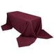 90x156inch Burgundy 220 GSM Seamless Premium Polyester Rectangular Tablecloth