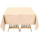 70"x70" Beige Premium Polyester Square Tablecloth - 220GSM