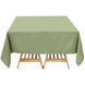 70"x70" Dusty Sage Green Premium Polyester Square Tablecloth - 220GSM