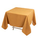 70"x70" Gold Premium Polyester Square Tablecloth - 220GSM