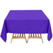 70"x70" Purple Premium Polyester Square Tablecloth - 220GSM
